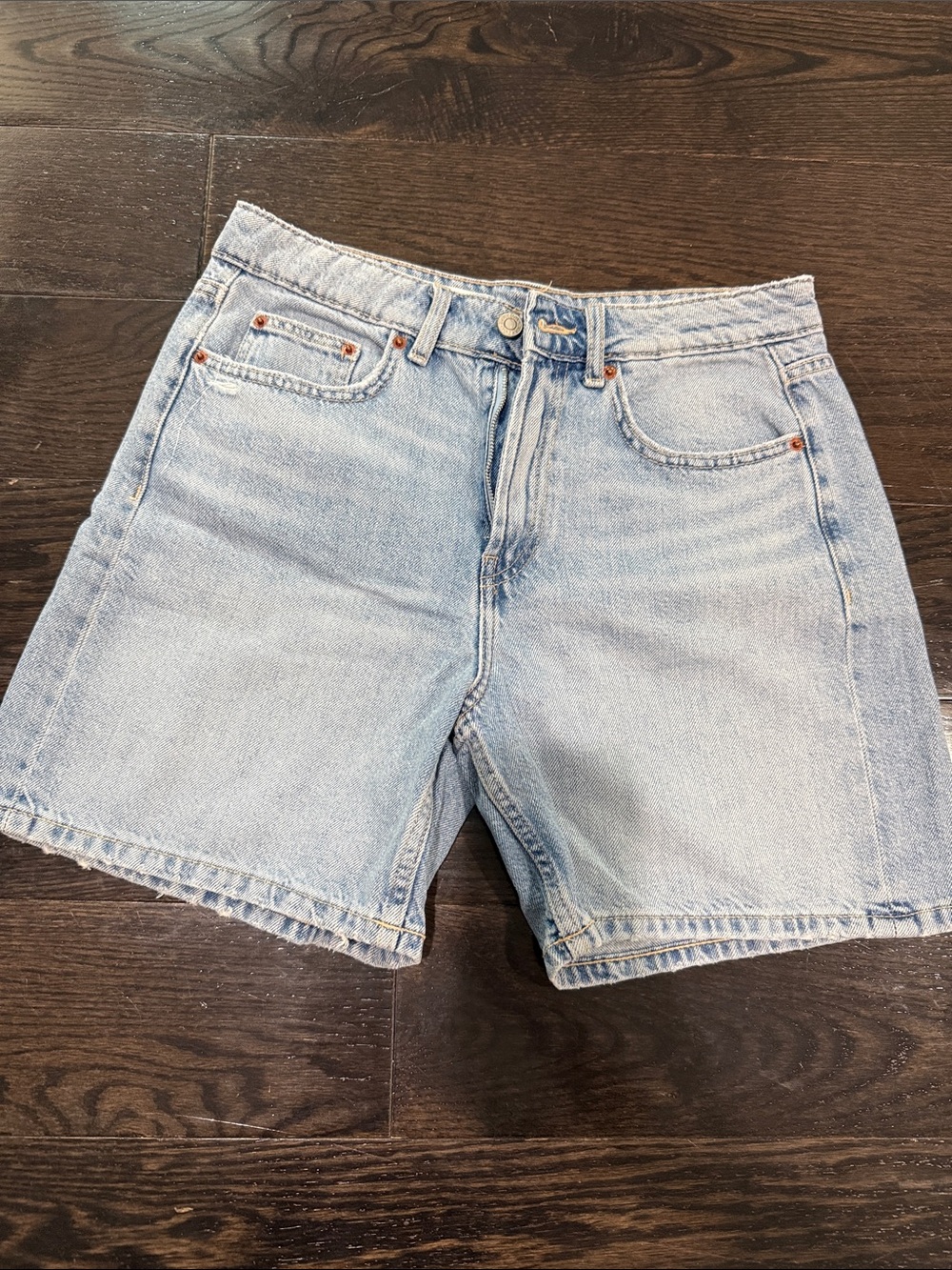 Zara Light Blue Denim Jean Shorts